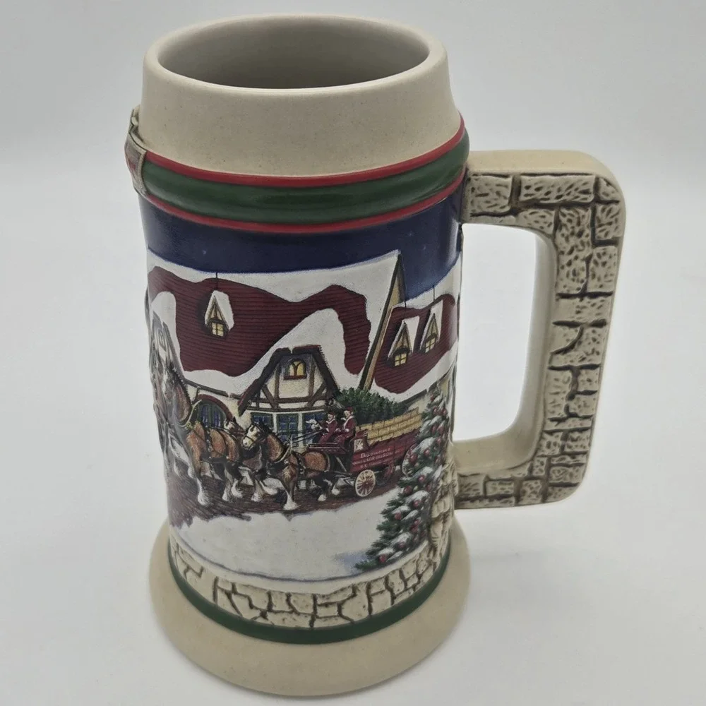 1998 Budweiser Holiday Stein CS343‎ Grant's Farm Holiday